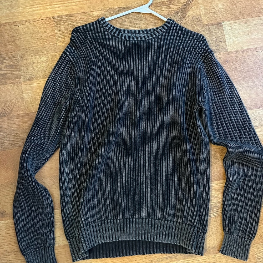Goodthreads Men's Charcoal and Light Gray Crewneck Sweater